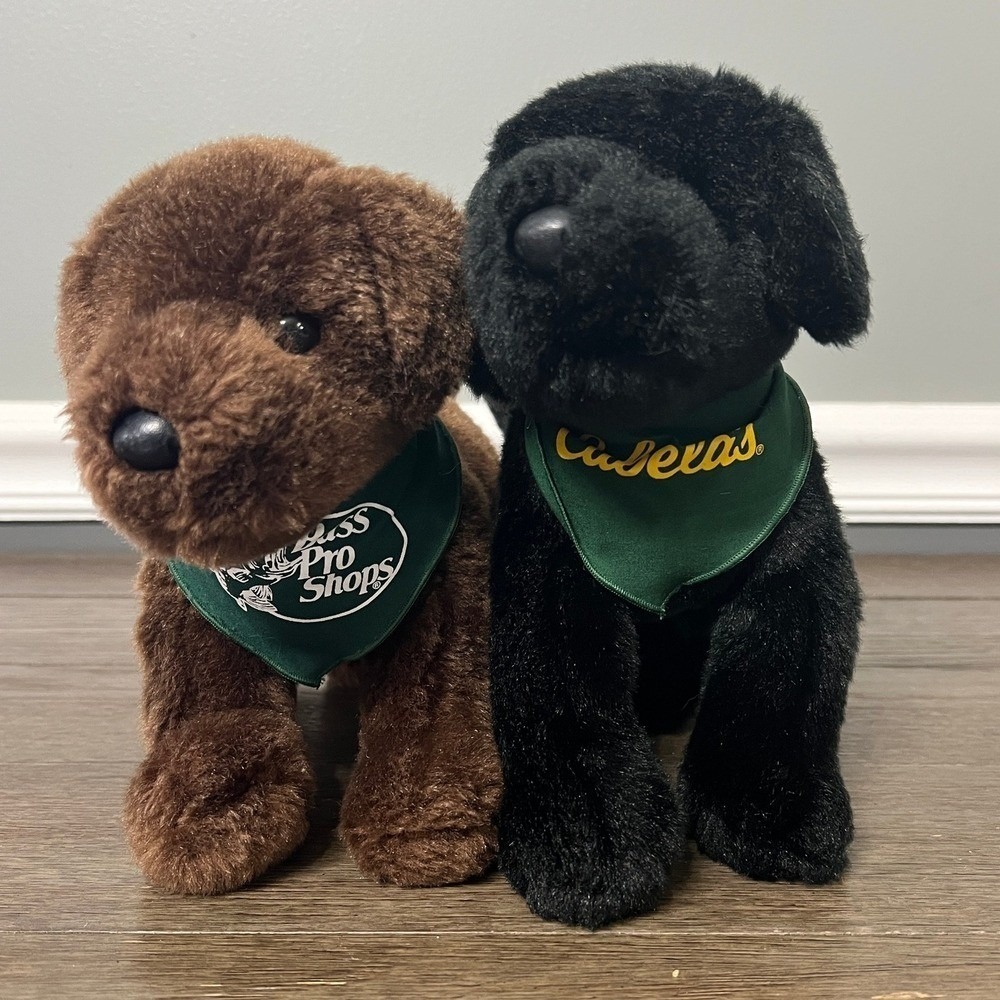 Cabela's Bass Pro Shops‎ Plush Labrador Puppy Dog Stuffed Animal Toy Set